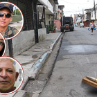 Los cuerpos de las víctimas quedaron sobre la vereda y la calzada.