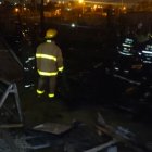 Seis casas resultaron afectadas por las llamas.