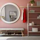 Evita ponerlo frente a la puerta del baño, es mejor colocarlo en una pared lateral.