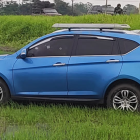 El vehículo de la víctima quedó en medio de un sembrío de arroz.