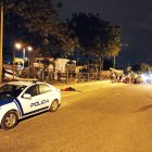 Agentes policiales acordonaron el sitio donde se produjo el doble crimen, en La Libertad.