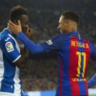 Neymar y Felipe Caicedo jugaron en la Liga Española.