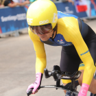 Richie se llevó la medalla de plata en la prueba contrarreloj.