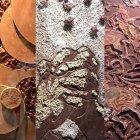 Las esculturas de los artistas Xavier Patiño, Saidel Brito y Marcos Restrepo sobre chocolate ecuatoriano.