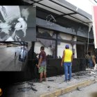 Así quedó la discoteca propiedad de la modelo y de su esposo, tras el atentado hecho por 3 sujetos.