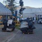 En Quito, los bloques de la sustancia estupefaciente terminarían en una mezcla con cemento.