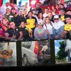 Hinchas de Barcelona de la Sectima Oscura de Nueva York, se mandaron una jugada solidaria para Ecuador.