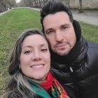 Danilo Parra y su esposa Malena Rigo en París.