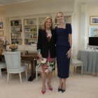 Lavinia Valbonesi posó junto con Jill Biden en la Casa Blanca, sede del gobierno  ‘gringo’.