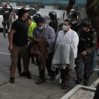 Los detenidos llegaron a la Unidad de Flagrancia, en Quito.