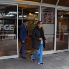 La fiscal provincial del Guayas, Yanina Villagómez, rindió su versión del caso Metástasis en la Fiscalía General del Estado, en Quito.