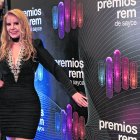 La cantante Silvana Ibarra en el evento de los Premios REM.