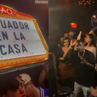 Captura de pantalla de la fiesta a la que asistieron seleccionados ecuatorianos en Nueva York.