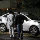 En este carro robado iban los seis criminales.