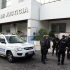 El resguardo fue alto en el edificio judicial, ya que los personajes que declararon podrían estar expuestos a atentados.