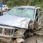 Así quedó el auto en Chuquibamba.