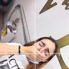 La expresión de Valeria Castillo luego de presenciar un suceso paranormal.