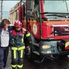 Miembros del Cuerpo de Bomberos asistieron la emergencia.