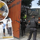 Celso Moreira Heredia (pantaloneta amarilla) cumplió 41 años el 3 de mayo, pero los celebró el pasado jueves. Hasta la  torta ‘marchó’ durante el operativo policial.