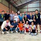 Jaime Iván Kaviedes es parte de las actividades del centro de rehabilitación Renacer