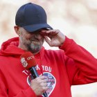 En su discurso de despedida ante los hinchas de Liverpool, Jurgen Klopp no pudo contener las lágrimas.