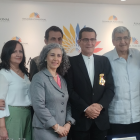 Polo Baquerizo estuvo acompañado de su familia.