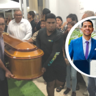 En el velorio de Cristhian Nieto hubo llanto y dolor.