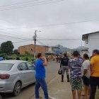 El sitio en que dieron muerte a alias Gordo Teddy, en Chone.