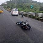 El accidente de tránsito dejó una persona herida.