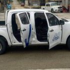 Los guardias iban en una camioneta, detrás del camión que transportaba las bebidas.