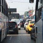 Los trancones no se hicieron esperar en el Puerto Principal.