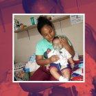 Todas las mañanas, la madre se levanta para revisar a su pequeño que no haya empeorado en su salud.