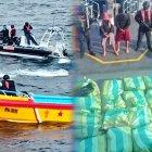 Operativo realizado por las Armadas del Ecuador dieron como resultado a dos ecuatorianos detenidos con 20 bultos de droga