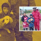 Un niño, dueño del perrito, quedó contento por el rescate.