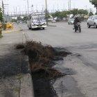 El saldo de la quema de llantas en la Narcisa de Jesús.