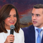 Marcela Aguiñaga y Daniel Noboa