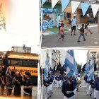 En el centro de la ciudad, se llevó a cabo el desfile estudiantil. Decenas de colegios participaron en el evento.En la 31 y El  Oro  hasta los más chiquitines celebraron a la ciudad con un peloteo.