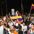 Muchos venezolanos oraron por su país y sus familias en Ecuador.