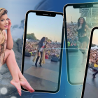 Samantha Grey durante su presentación en España, cantando los temas de su mamá.