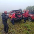 Bomberos y comuneros rastrearon al menor de edad.