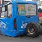 El automotor quedó varado sobre la avenida Pichincha, sector La Marín.