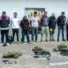 Entre los 14 detenidos estaban cuatro miembros de las Fuerzas Armadas de Ecuador.