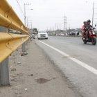 El sitio de la vía a Daule donde ocurrió el crimen.