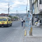 La zona del crimen en el barrio quiteño Martha Bucaram.