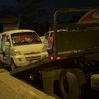 En este vehículo se movilizaba el director de la cárcel de Sucumbíos y sus dos compañeros.