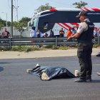 La Policía llegó a la escena del crimen.