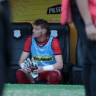 Javier Burrai, arquero de Barcelona fue al banco de suplentes ante Macará.