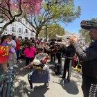 El festejo se llevó a cabo en la Plaza Grande, en el Centro Histórico de Quito.