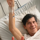 Isaac Delgado y su papá, quien lucha contra el cáncer de pulmón.