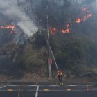 Intenso incendio en Quito este martes 24 de septiembre de 2024 en Quito.